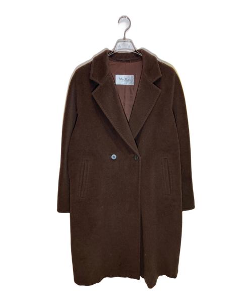 MaxMara（マックスマーラ）MaxMara (マックスマーラ) ウールカシミヤコート ブラウン サイズ:SIZE J 42の古着・服飾アイテム
