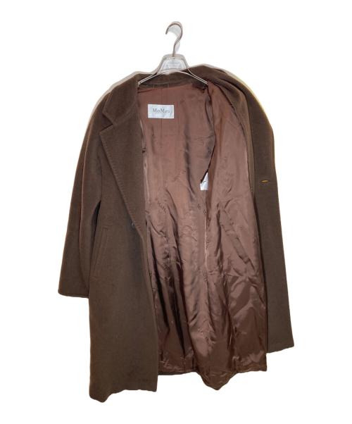 MaxMara（マックスマーラ）MaxMara (マックスマーラ) ウールカシミヤコート ブラウン サイズ:SIZE J 42の古着・服飾アイテム