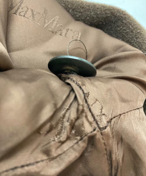 MaxMara（マックスマーラ）MaxMara (マックスマーラ) ウールカシミヤコート ブラウン サイズ:SIZE J 42の古着・服飾アイテム