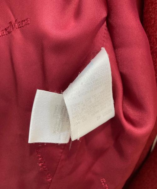 MaxMara（マックスマーラ）MaxMara (マックスマーラ) ベルト付キャメルコート レッド サイズ:SIZE J42の古着・服飾アイテム