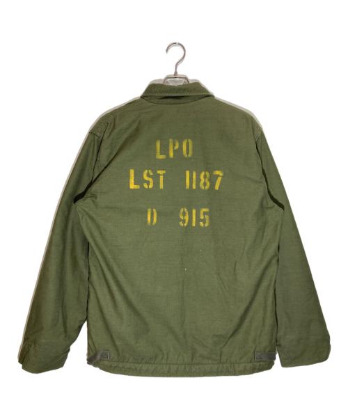 US ARMY（ユーエスアーミー）US ARMY (ユーエスアーミー) A-2デッキジャケット オリーブ サイズ:Lの古着・服飾アイテム