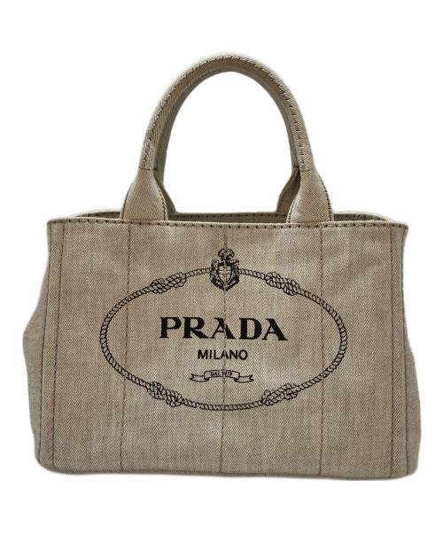 PRADA（プラダ）PRADA (プラダ) カナパ2WAYデニムトートバッグ グレー サイズ:-の古着・服飾アイテム