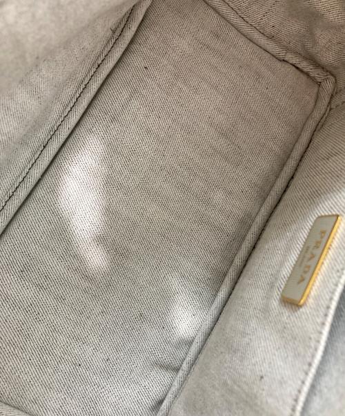 PRADA（プラダ）PRADA (プラダ) カナパ2WAYデニムトートバッグ グレー サイズ:-の古着・服飾アイテム