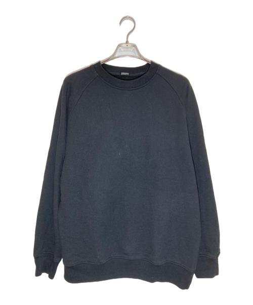 COMOLI（コモリ）COMOLI (コモリ) コットン裏毛 クルーネックスウェット ブラック サイズ:3の古着・服飾アイテム