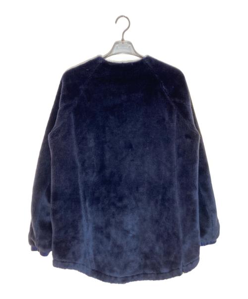 nonnative（ノンネイティブ）nonnative (ノンネイティブ) Pilgrim Surf+Supply (ピルグリム サーフサプライ) ノーカラーパイルジャケット ネイビー サイズ:2の古着・服飾アイテム