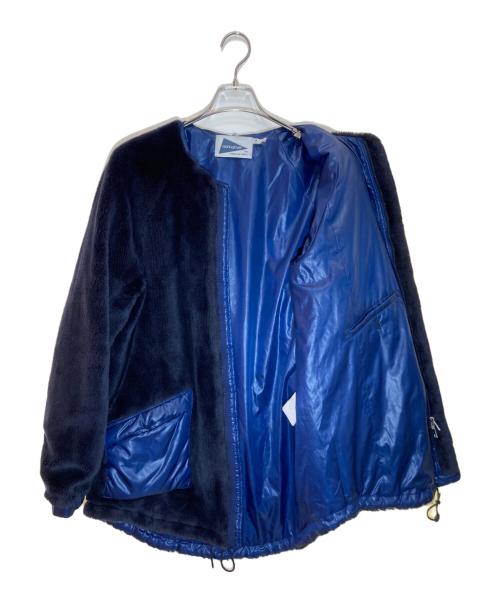 nonnative（ノンネイティブ）nonnative (ノンネイティブ) Pilgrim Surf+Supply (ピルグリム サーフサプライ) ノーカラーパイルジャケット ネイビー サイズ:2の古着・服飾アイテム