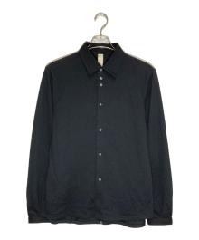 SHINYA KOZUKA（シンヤコズカ）の古着「UPCYCLED HENRY CUFFS SHIRT」｜ブラック