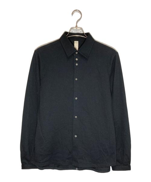 SHINYA KOZUKA（シンヤコズカ）SHINYA KOZUKA (シンヤコズカ) UPCYCLED HENRY CUFFS SHIRT ブラック サイズ:Sの古着・服飾アイテム