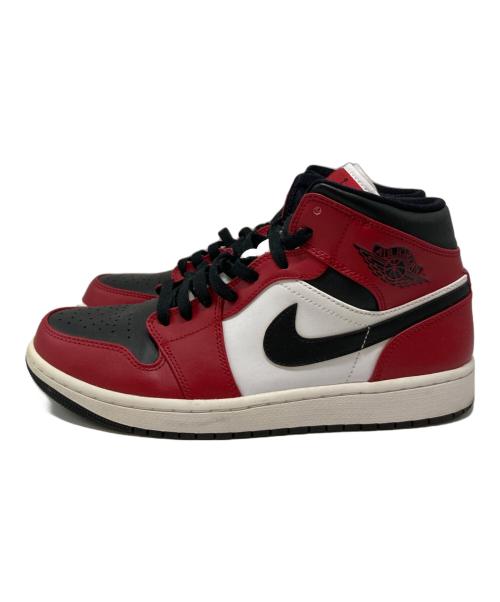 NIKE（ナイキ）NIKE (ナイキ) AIR JORDAN 1 MID レッド×ホワイト サイズ:SIZE 27cmの古着・服飾アイテム