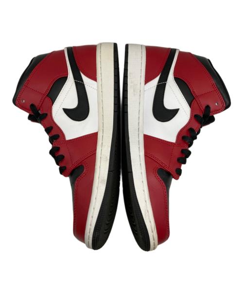 NIKE（ナイキ）NIKE (ナイキ) AIR JORDAN 1 MID レッド×ホワイト サイズ:SIZE 27cmの古着・服飾アイテム