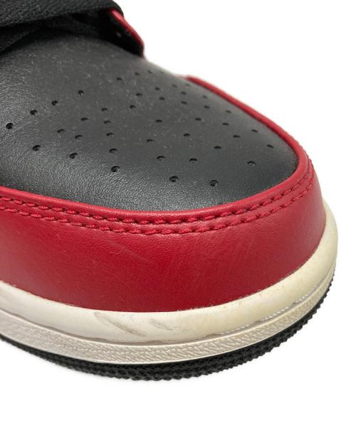 NIKE（ナイキ）NIKE (ナイキ) AIR JORDAN 1 MID レッド×ホワイト サイズ:SIZE 27cmの古着・服飾アイテム