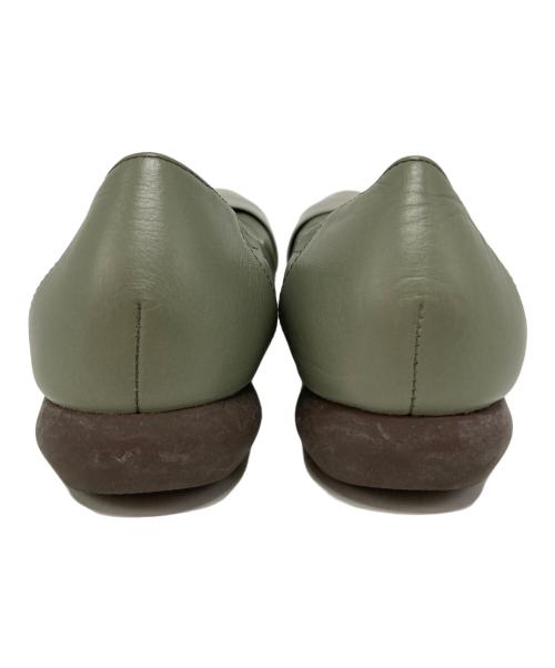 卑弥呼（ヒミコ）卑弥呼 (ヒミコ) 撥水レザーバックルスニーカーパンプス グリーン サイズ:SIZE 23.5cmの古着・服飾アイテム
