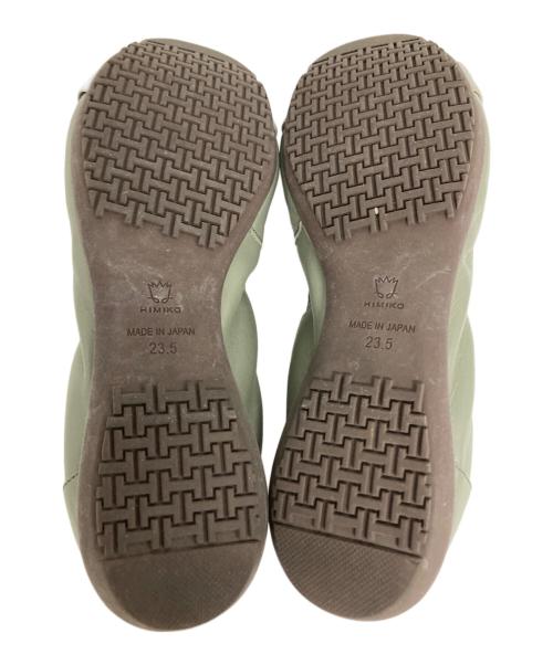 卑弥呼（ヒミコ）卑弥呼 (ヒミコ) 撥水レザーバックルスニーカーパンプス グリーン サイズ:SIZE 23.5cmの古着・服飾アイテム