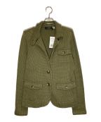 LAUREN RALPH LAURENローレン ラルフ ローレン）の古着「COTTON JUMPER BLAZER」｜グリーン