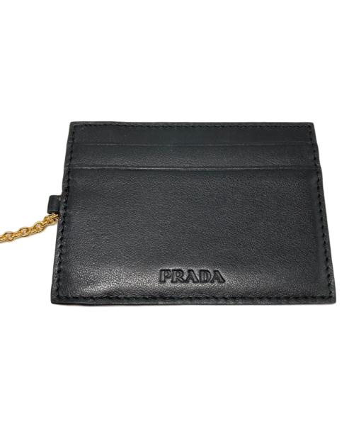 PRADA（プラダ）PRADA (プラダ) キルティング長財布 ブラック サイズ:-の古着・服飾アイテム