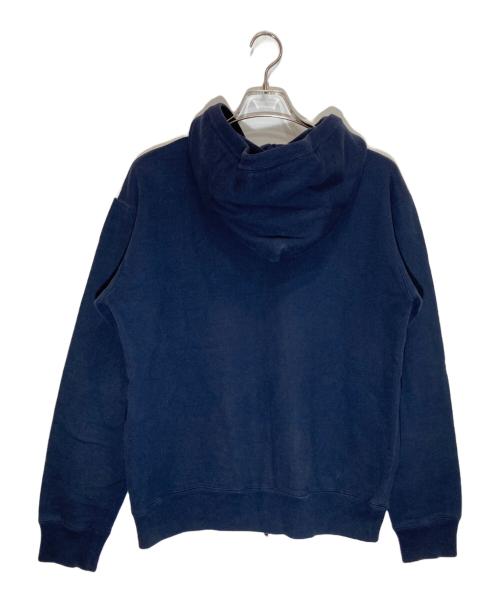 BAPE BY A BATHING APE（ベイプバイアベイシングエイプ）BAPE BY A BATHING APE (ベイプバイアベイシングエイプ) ノルディックダブルジップパーカー ネイビー×ホワイト サイズ:Ⅿの古着・服飾アイテム