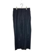 Phlannelフランネル）の古着「Wool Cashmere Flannel Buggy Trousers」｜グレー
