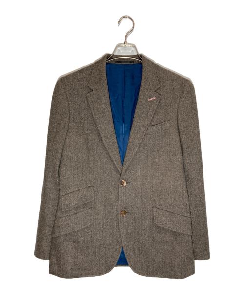 PAUL SMITH（ポールスミス）PAUL SMITH (ポールスミス) ヘリンボーンウールテーラードジャケット ブラウン サイズ:Ⅿの古着・服飾アイテム