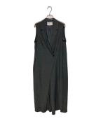 Lourenローレン）の古着「tailored wrap all-in-one」｜グレー
