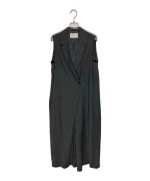 Louren（ローレン）の古着「tailored wrap all-in-one」｜グレー