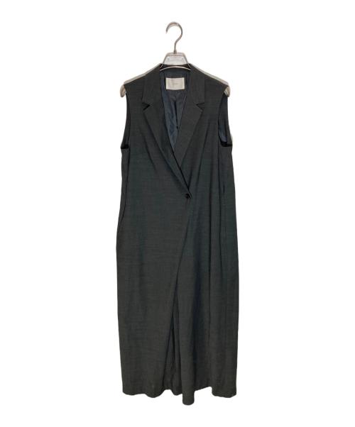 Louren（ローレン）Louren (ローレン) tailored wrap all-in-one グレー サイズ:Sの古着・服飾アイテム