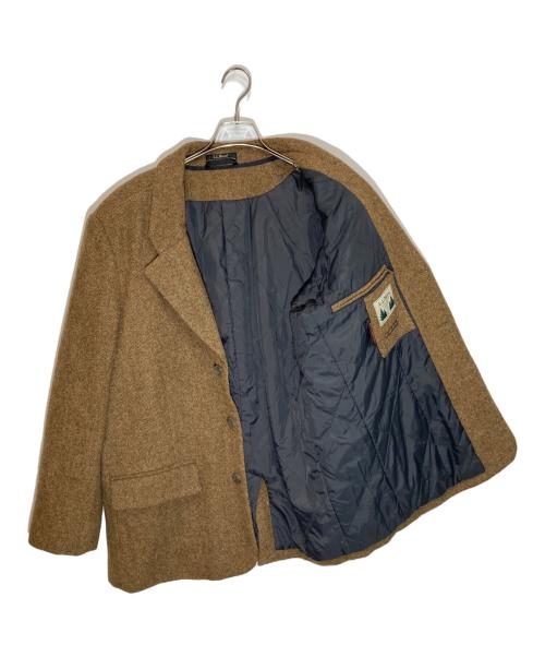 L.L.Bean（エルエルビーン）L.L.Bean (エルエルビーン) ヘリンボーンウールテーラードジャケット ブラウン サイズ:42の古着・服飾アイテム