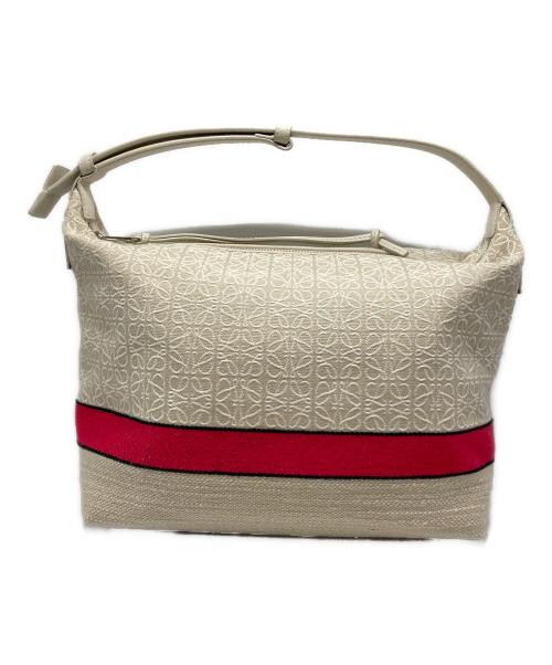 LOEWE（ロエベ）LOEWE (ロエベ) キュービィバッグ ベージュ×ピンク サイズ:-の古着・服飾アイテム