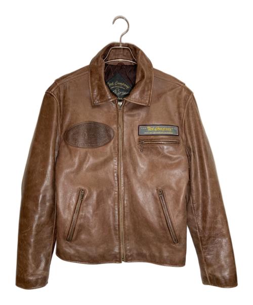 TED COMPANY（テッドカンパニー）TED COMPANY (テッドカンパニー) レザージャケット ブラウン サイズ:42の古着・服飾アイテム