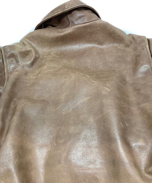 TED COMPANY（テッドカンパニー）TED COMPANY (テッドカンパニー) レザージャケット ブラウン サイズ:42の古着・服飾アイテム