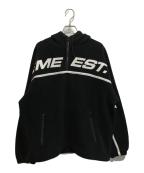 SUPREMEシュプリーム）の古着「POLARTEC HALF ZIP HOODED SWEATSHIRT」｜ブラック