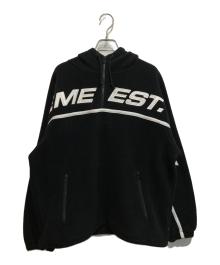 SUPREME（シュプリーム）の古着「POLARTEC HALF ZIP HOODED SWEATSHIRT」｜ブラック