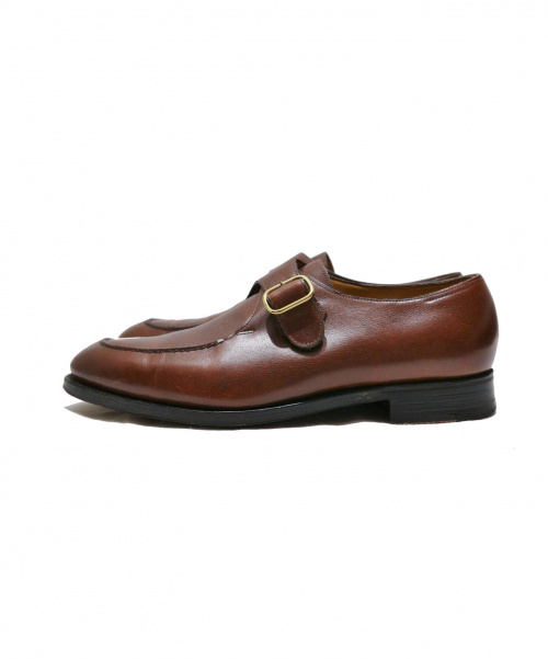 JOHN LOBB（ジョンロブ）JOHN LOBB (ジョンロブ) モンクストラップシューズ ブラウン サイズ:SIZE 7EE OSNER　ラスト8695の古着・服飾アイテム