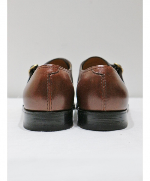 JOHN LOBB（ジョンロブ）JOHN LOBB (ジョンロブ) モンクストラップシューズ ブラウン サイズ:SIZE 7EE OSNER　ラスト8695の古着・服飾アイテム