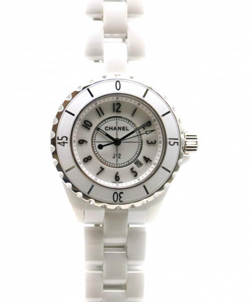 CHANEL（シャネル）CHANEL (シャネル) J12/H0968  ホワイト サイズ:33ｍｍ クォーツ セラミックの古着・服飾アイテム