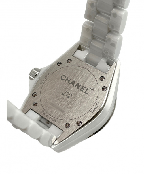 CHANEL（シャネル）CHANEL (シャネル) J12/H0968  ホワイト サイズ:33ｍｍ クォーツ セラミックの古着・服飾アイテム