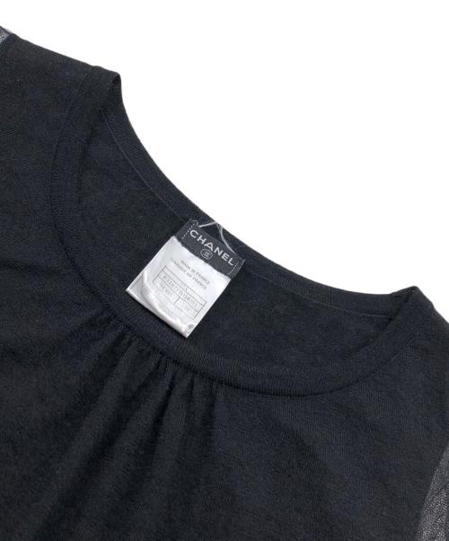 CHANEL（シャネル）CHANEL (シャネル) カシミヤシルクニット ブラック サイズ:38の古着・服飾アイテム