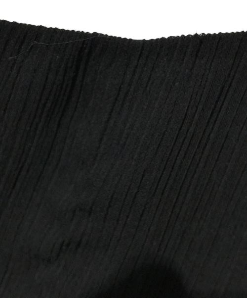 ADEAM（アディアム）ADEAM (アディアム) LONG SLEEVE PLISSE TOP ブラックの古着・服飾アイテム