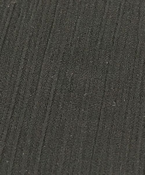 ADEAM（アディアム）ADEAM (アディアム) LONG SLEEVE PLISSE TOP ブラックの古着・服飾アイテム