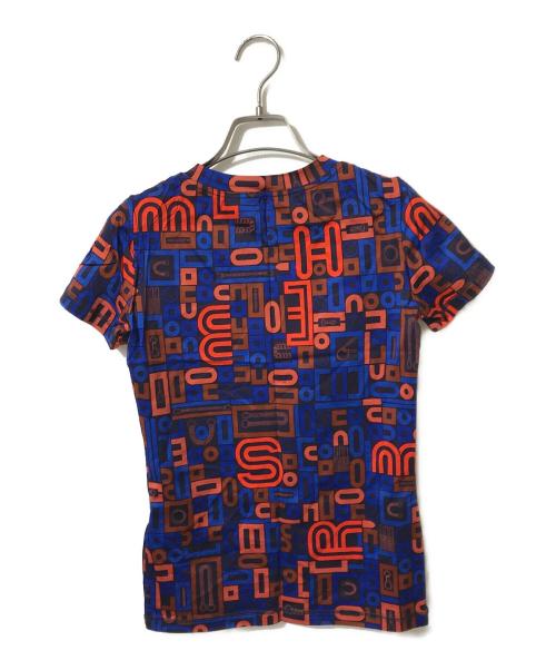 HERMES（エルメス）HERMES (エルメス) 総柄カットソー ブルー サイズ:34の古着・服飾アイテム