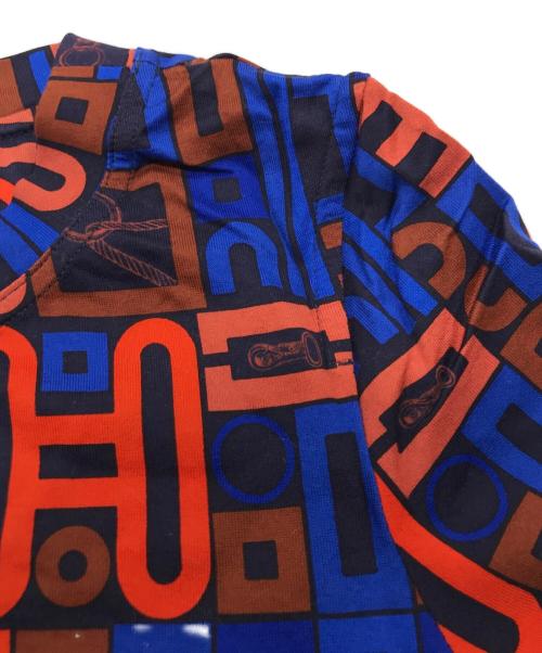 HERMES（エルメス）HERMES (エルメス) 総柄カットソー ブルー サイズ:34の古着・服飾アイテム