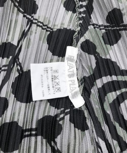 PLEATS PLEASE（プリーツプリーズ）PLEATS PLEASE (プリーツプリーズ) マルチパターンノースリーブワンピース ブラック サイズ:4の古着・服飾アイテム