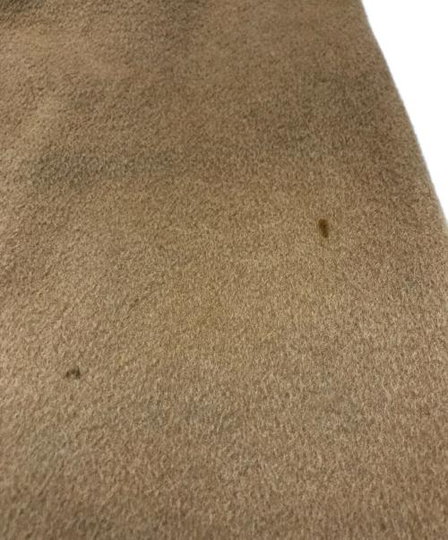 HERMES（エルメス）HERMES (エルメス) キャメルヘア襟裏レザーステンカラーコート キャメル サイズ:36の古着・服飾アイテム