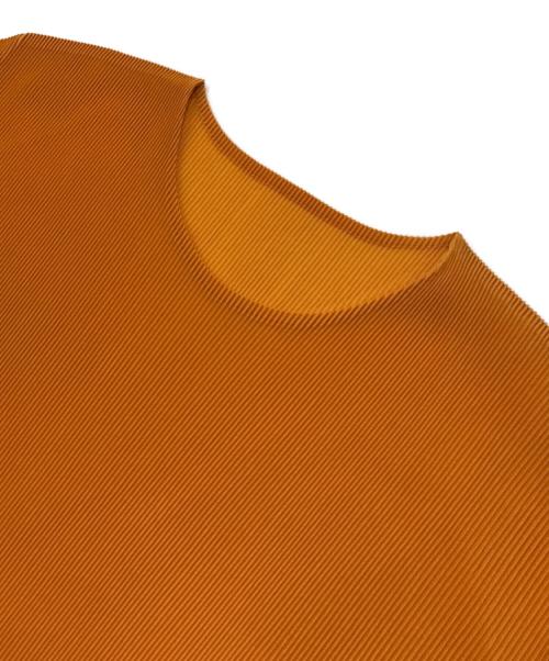 PLEATS PLEASE（プリーツプリーズ）PLEATS PLEASE (プリーツプリーズ) プリーツカットソー オレンジ サイズ:3の古着・服飾アイテム