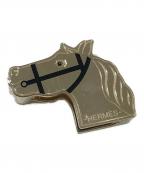 HERMESエルメス）の古着「スカーフリング」｜ゴールド×ブラック