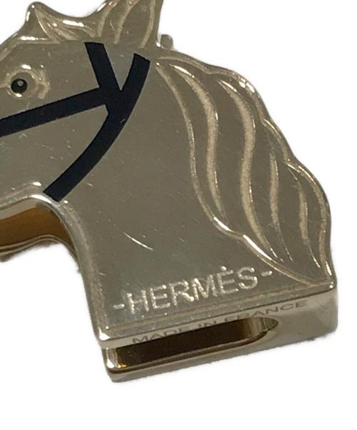 HERMES（エルメス）HERMES (エルメス) スカーフリング ゴールド×ブラックの古着・服飾アイテム