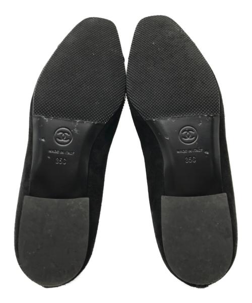 CHANEL（シャネル）CHANEL (シャネル) ラインストーンローファー ブラック サイズ:35の古着・服飾アイテム