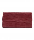 LOUIS VUITTONルイ ヴィトン）の古着「長財布/エピ/ポルトフォイユ・サラ」｜レッド