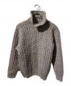 STRATHTAY by INVERALLANストラステイ バイ インバーアラン）の古着「アランハイネックニット」｜ベージュ