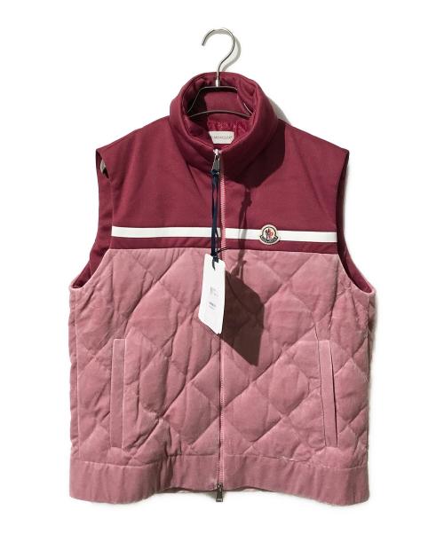 MONCLER（モンクレール）MONCLER (モンクレール) VEST/ダウンベスト ピンク サイズ:Lの古着・服飾アイテム