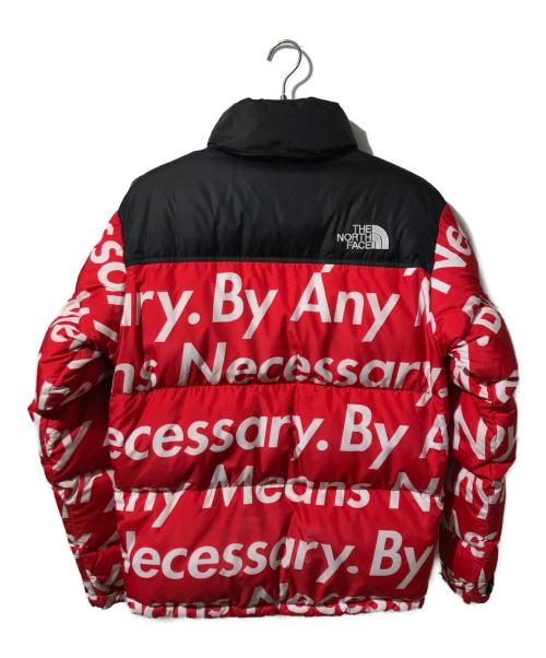 THE NORTH FACE（ザ ノース フェイス）THE NORTH FACE (ザ ノース フェイス) SUPREME (シュプリーム) Nuptse Jacket By Any Means Necessary レッド サイズ:Sの古着・服飾アイテム